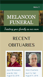 Mobile Screenshot of melanconfuneralhome.net